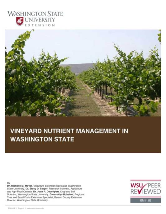 Руководство по управлению питательными веществами на винограданиках