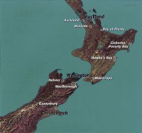 Новая Зеландия карта
